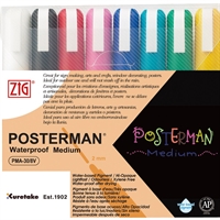 Zig Posterman 2mm sæt med 8